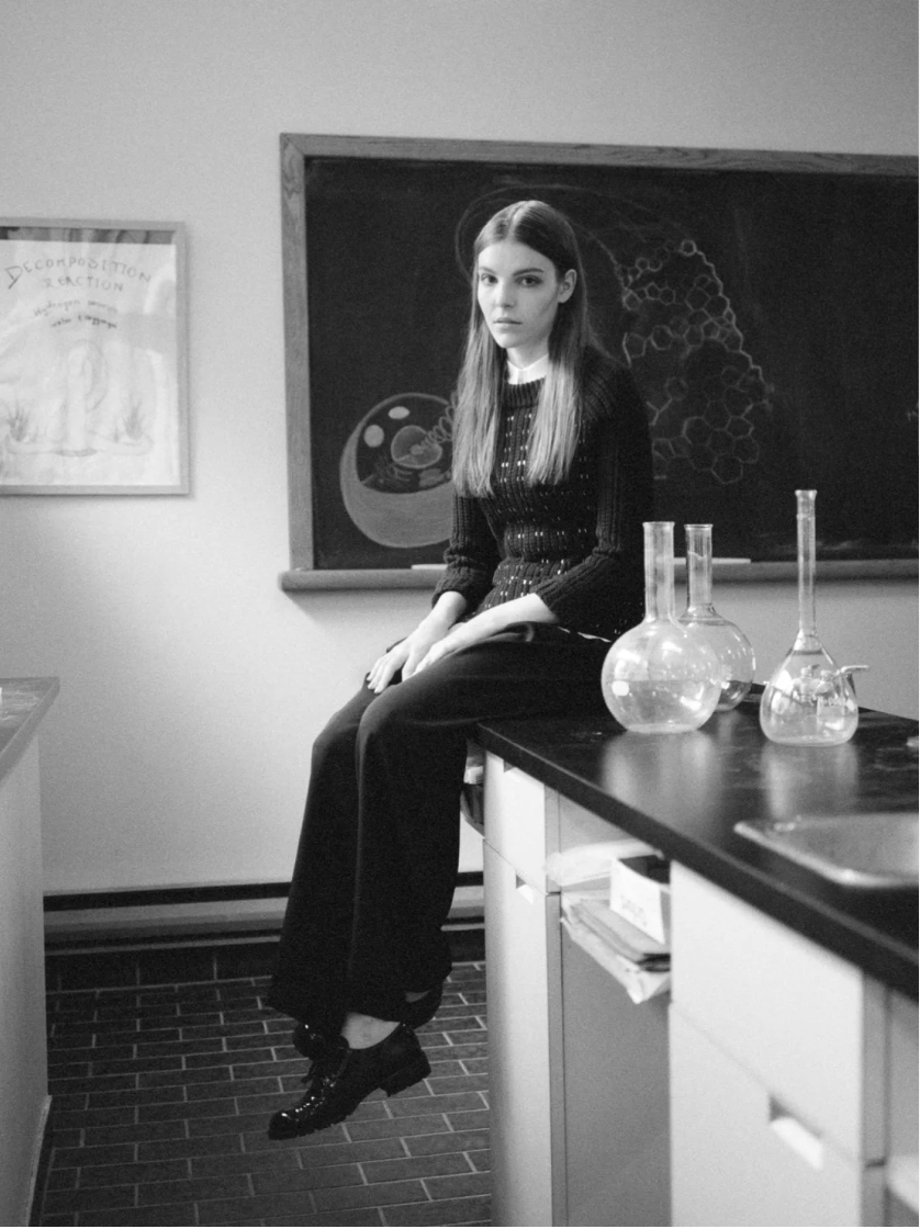 Student in laboratory