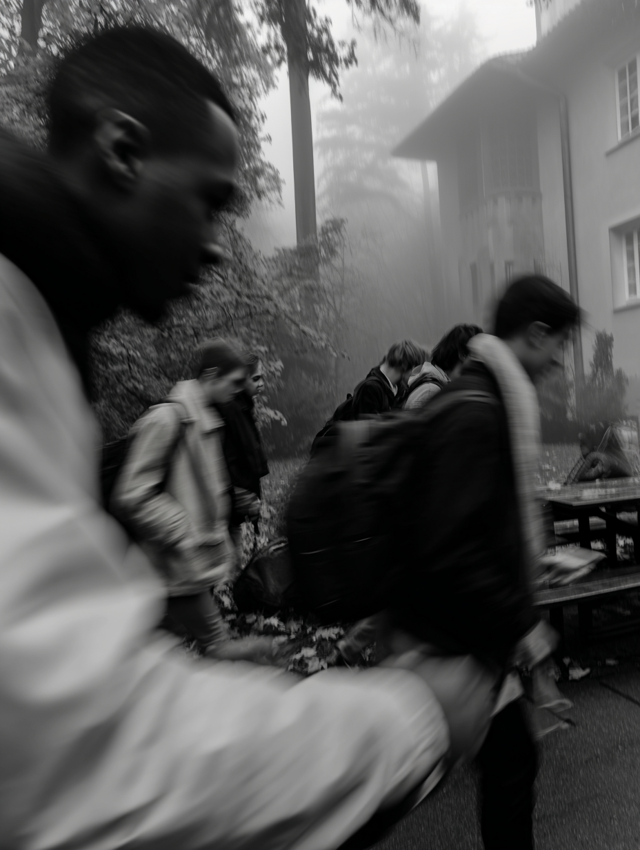 Students in motion